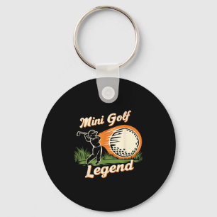 Mini Golf Legend Funny Mini Golf Chamon Vintage Ki Key Ring