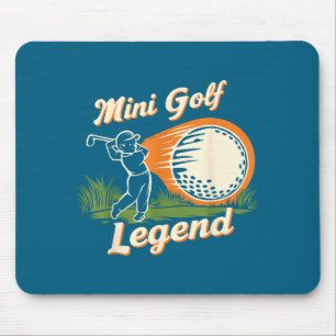 Mini Golf Legend Funny Mini Golf Chamon Vintage Ki Mouse Mat
