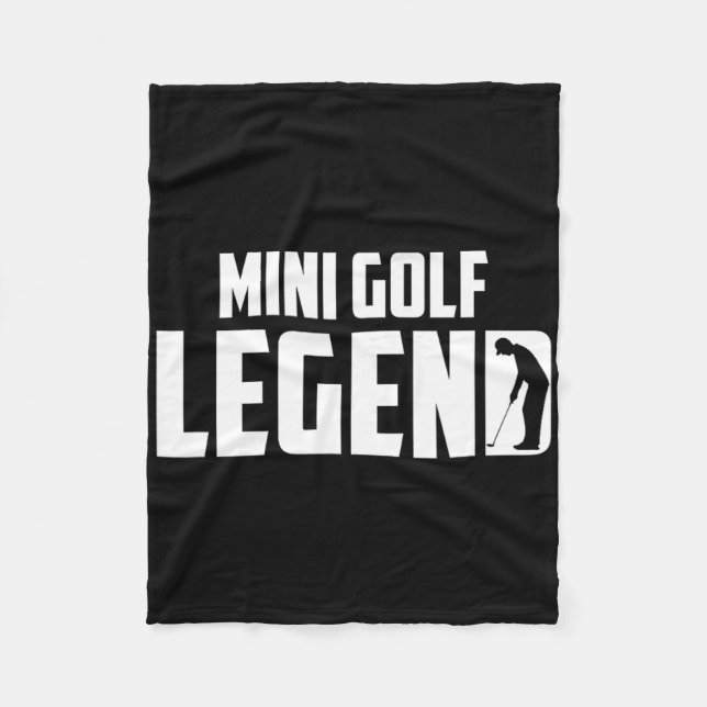 Mini Golf Legend - Mini Golfer  Fleece Blanket (Front)