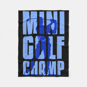 Mini Golfer Mini Golf Champ Fleece Blanket
