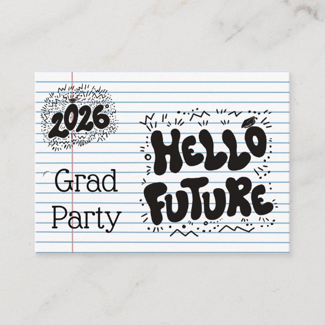 Mini grad party invites (Front)