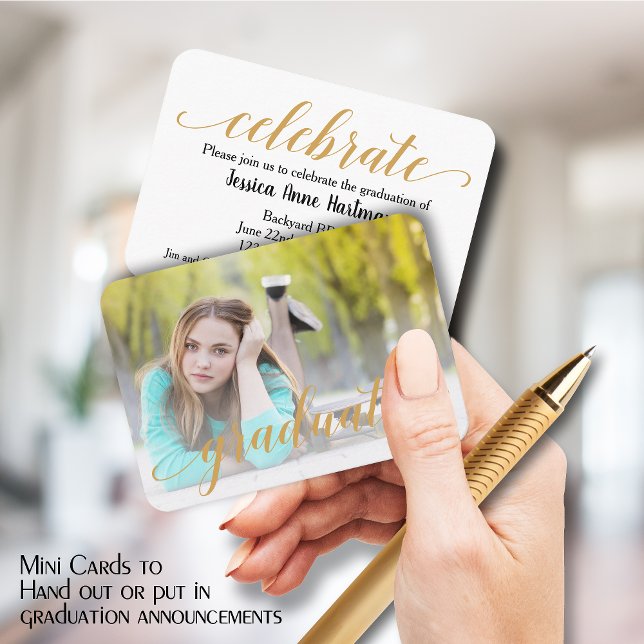 MINI Graduate Photo Invitation Cards (Creator Uploaded)