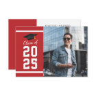 Mini Graduation 2025 Red Photo Party Invitation