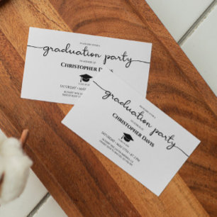 Mini Graduation Invite, Class of 2024 Graduation Enclosure Card