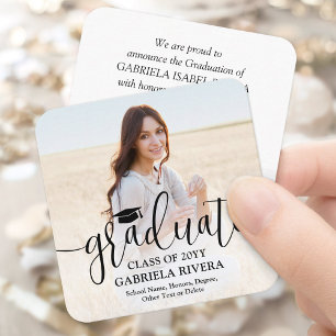 Mini Graduation Photo Announcement or Invitation