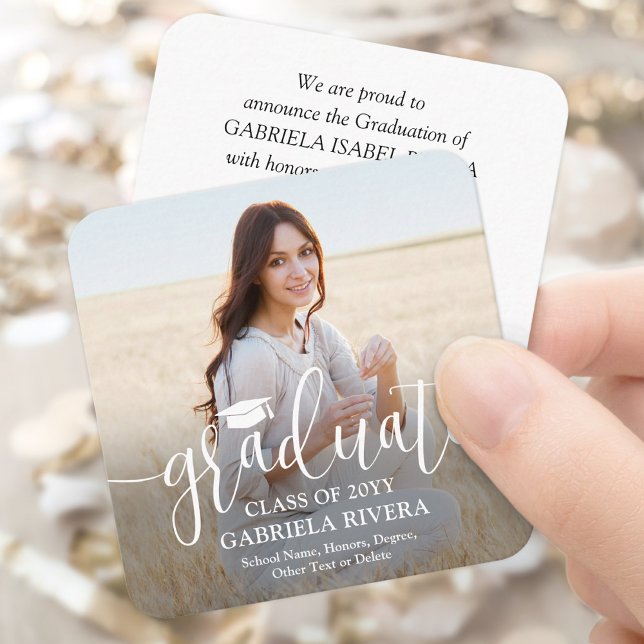 Mini Graduation Photo Announcement or Party Invite (Creator Uploaded)