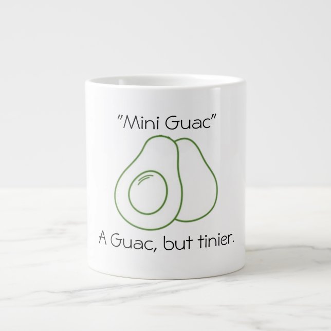 Mini Guac Large Coffee Mug (Front)