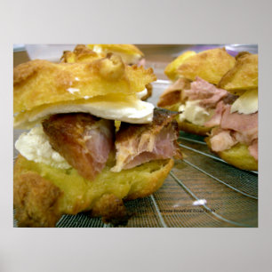 Mini ham & cheese sammies poster