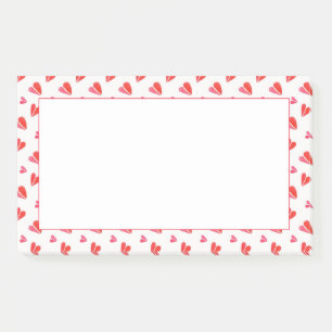 MINI HEARTS 10x6 Post It Note Pad