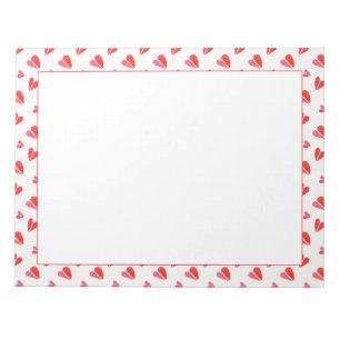MINI HEARTS 11x8.5 Note Pad
