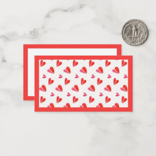 MINI HEARTS 3.5x2 Flat Card II / Horizontal