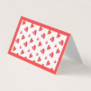 MINI HEARTS 3.5x4 Card II / Horizontal Tent Fold