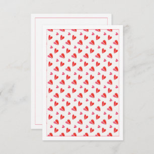 MINI HEARTS 3.5x5 Blank Flat Card