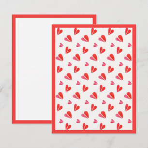 MINI HEARTS 4.25x5.5 Flat Card II / Vertical
