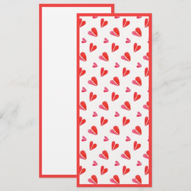 MINI HEARTS 4x9.25 Flat Card II / Vertical (Front/Back)