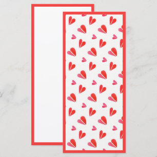 MINI HEARTS 4x9 Flat Card II / Vertical