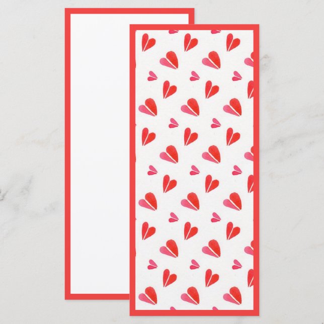 MINI HEARTS 4x9 Flat Card II / Vertical (Front/Back)