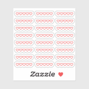 Mini Hearts Blank Book Movie Rating Bujo Planner