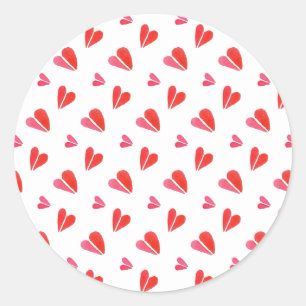MINI HEARTS Small Round Stickers