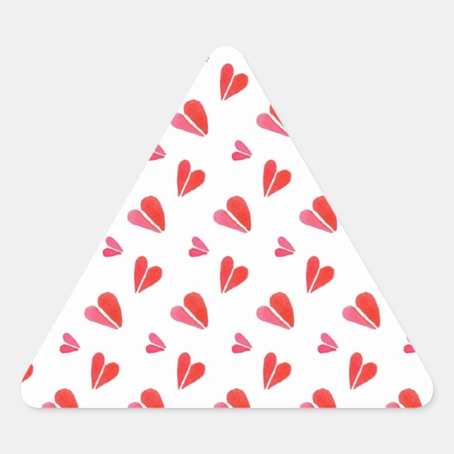 MINI HEARTS Triangle Stickers (Front)