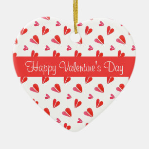 MINI HEARTS Valentine Ceramic Heart Ornament Red