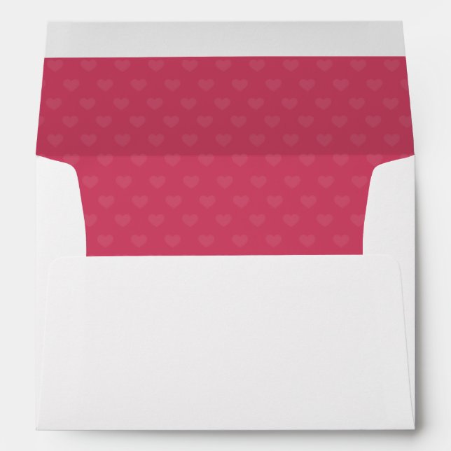 Mini Hearts Valentine's Day A7 Basic Envelope (Back (Bottom))