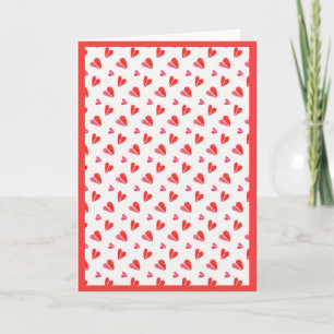 MINI HEARTS Valentine's Day Card / Red