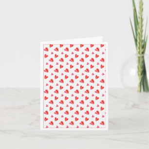 MINI HEARTS Valentine's Day Note Card
