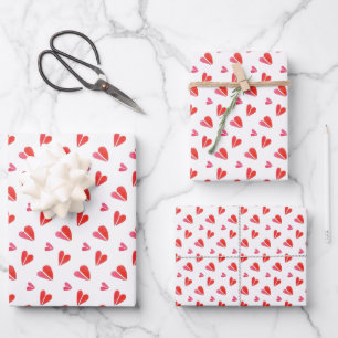 MINI HEARTS Wrapping Paper Flat Sheets
