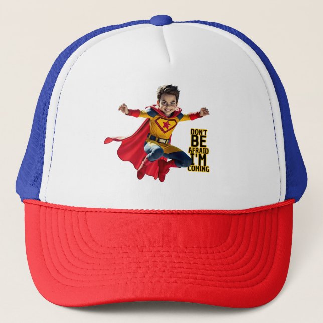 Mini Hero Mischief  Trucker Hat (Front)