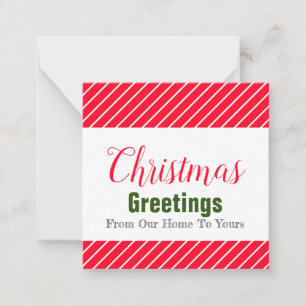 Mini Holiday Game Note Card