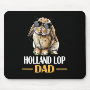 Mini Holland Lop Dad Bunny Rabbit Lover Mouse Mat