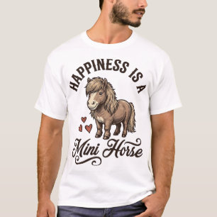 Mini Horse Vintage Engraving Cute Pony Shirt Desig