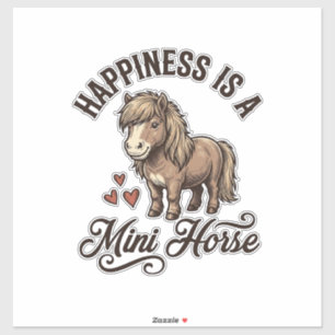 Mini Horse Vintage Engraving Cute Pony Shirt Desig