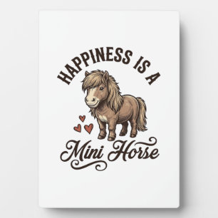 Mini Horse Vintage Engraving Cute Pony Shirt Desig Plaque