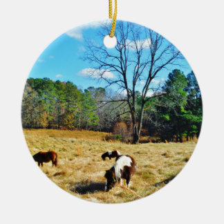 Mini Horses Ceramic Tree Decoration