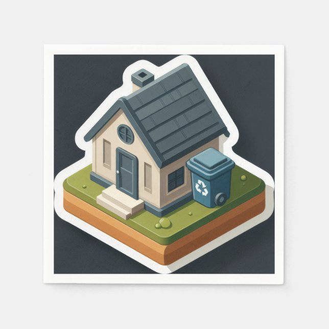 Mini house  napkin (Front)