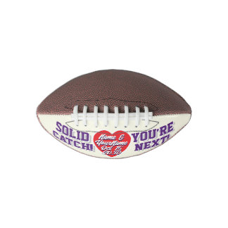 MINI - Ivory Purple Red - Alternative Garter Toss American Football