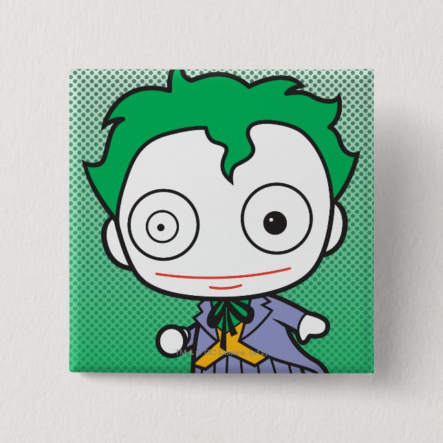 Mini Joker 15 Cm Square Badge (Front)