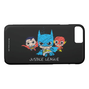 Mini Justice League Sketch iPhone 8/7 Case