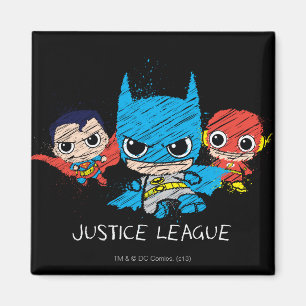 Mini Justice League Sketch Magnet