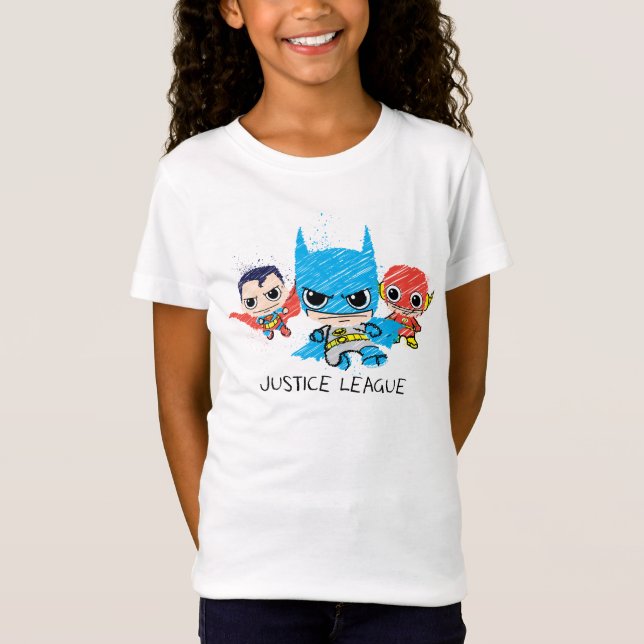 Mini Justice League Sketch T-Shirt (Front)