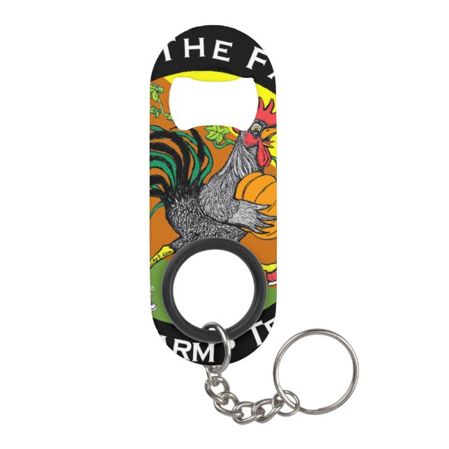 Mini Keychain Loop / Run The Farm bottle opener (Back)