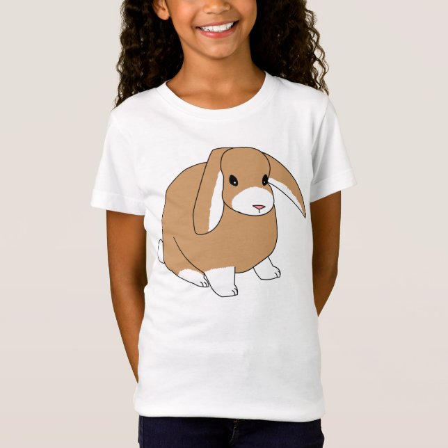 Mini Lop Rabbit T-Shirt (Front)