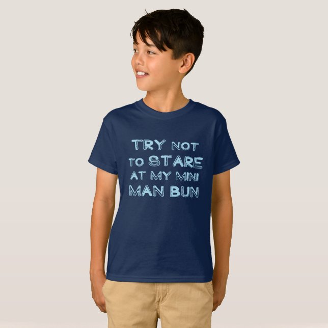 Mini Man Bun T-Shirt (Front Full)