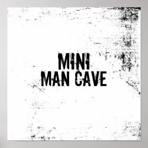 mini man cave quote poster  wall art