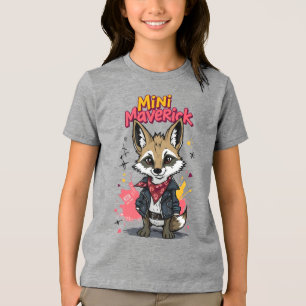 Mini Maverick Cool Rebel Coyote Playground Punk Tri-Blend Shirt