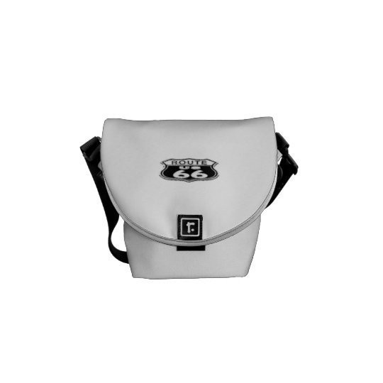 Mini Messenger Bag Inside Print - Route 66