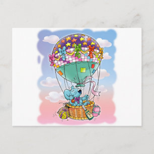 Mini Mice and big balloon Postcard
