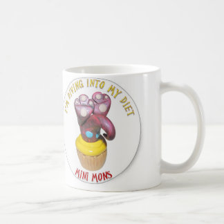 Mini Mons "Diving into a diet" Coffee Mug